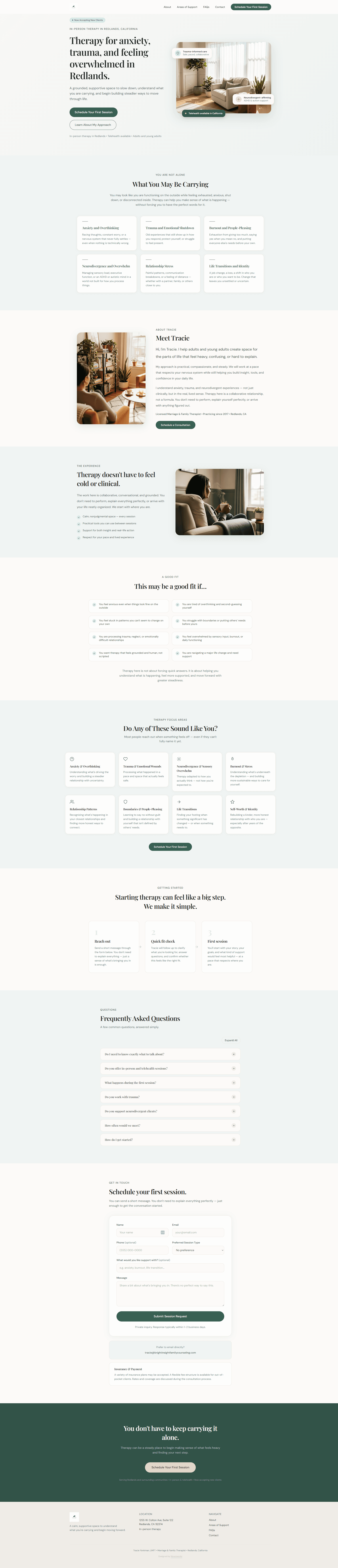 Bright Insight Therapy website preview