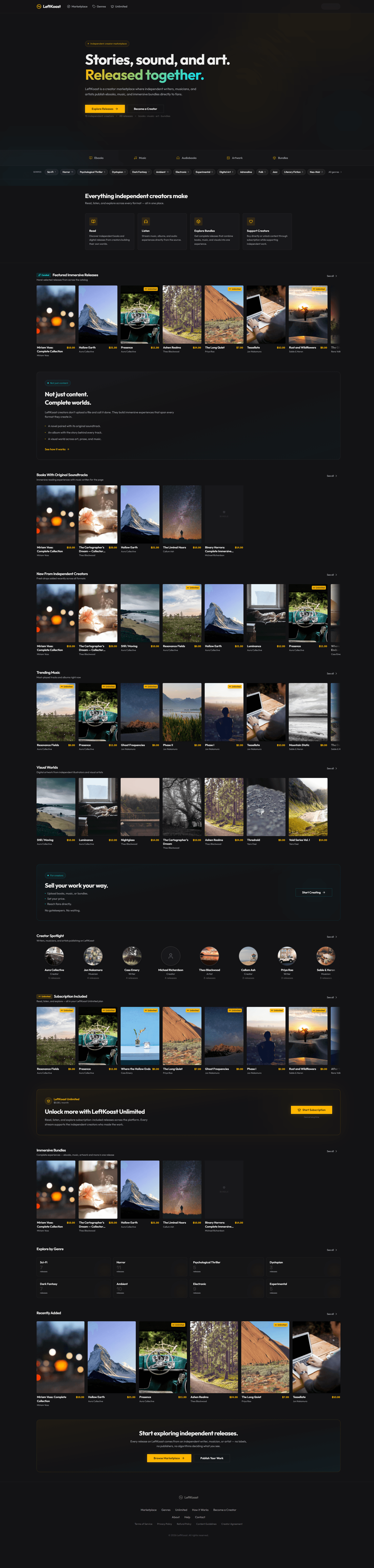 LeftKoast website preview