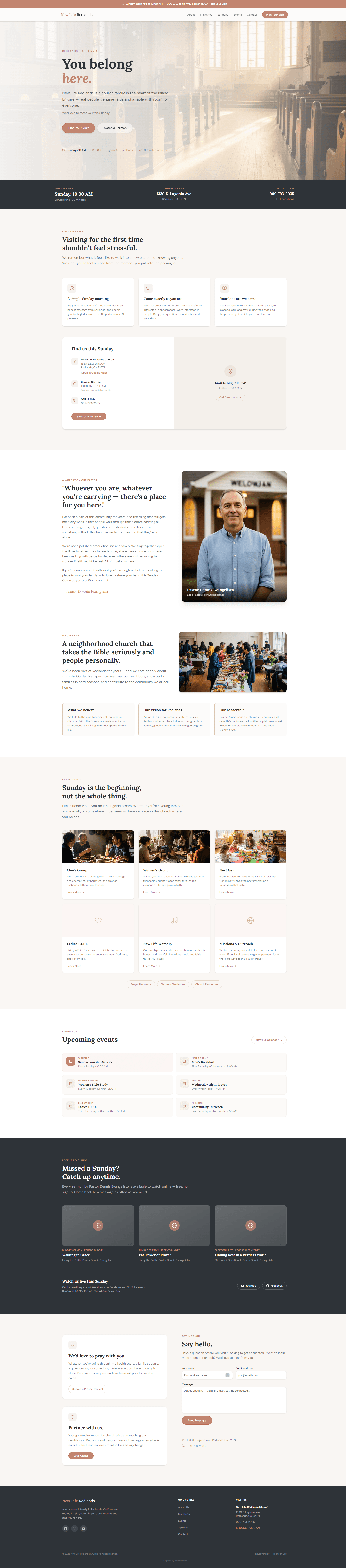New Life Redlands website preview