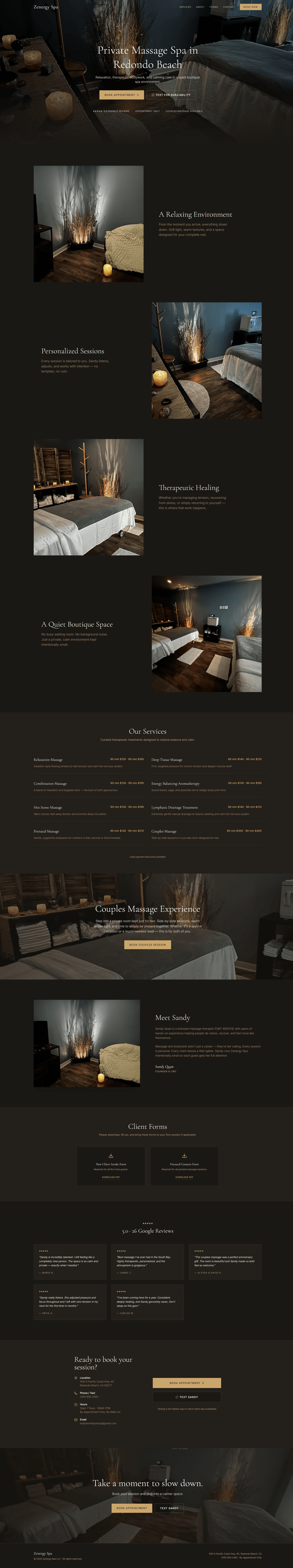 Zenergy Spa website preview